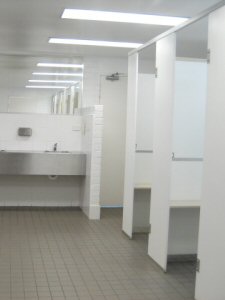 ladies bathroom design