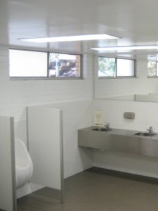 ladies bathroom design