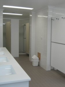 ladies bathroom design