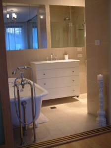customised wall hung vanity